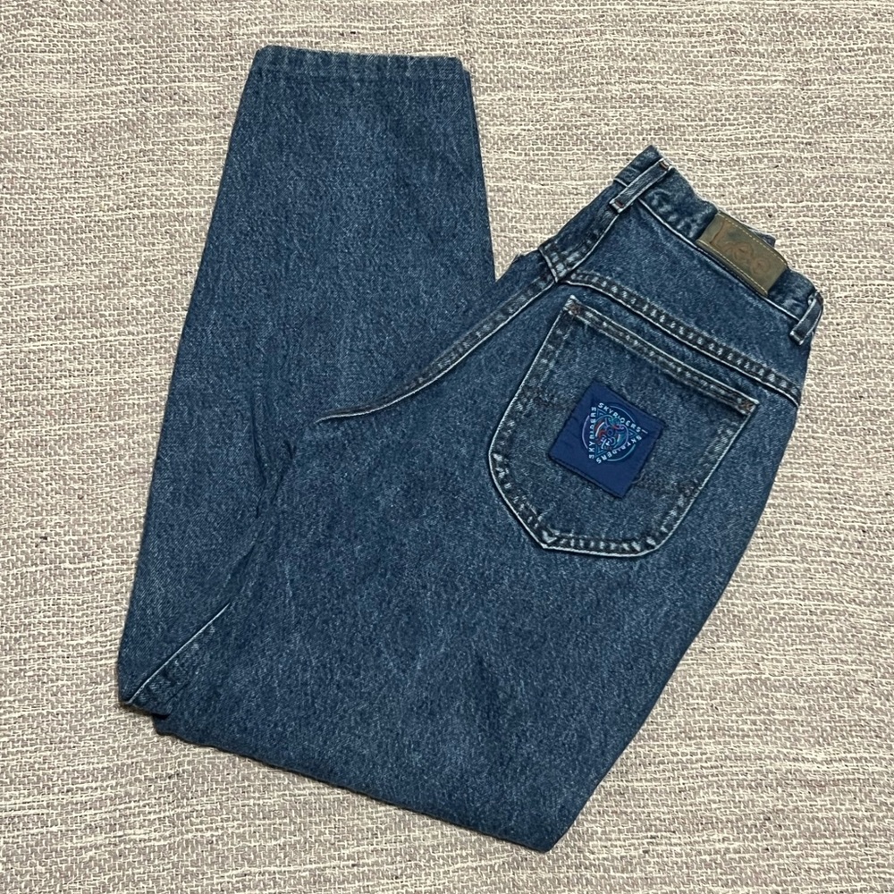 Vintage Lee Skyriders Pleated High Rise Jeans Size 9 Medium